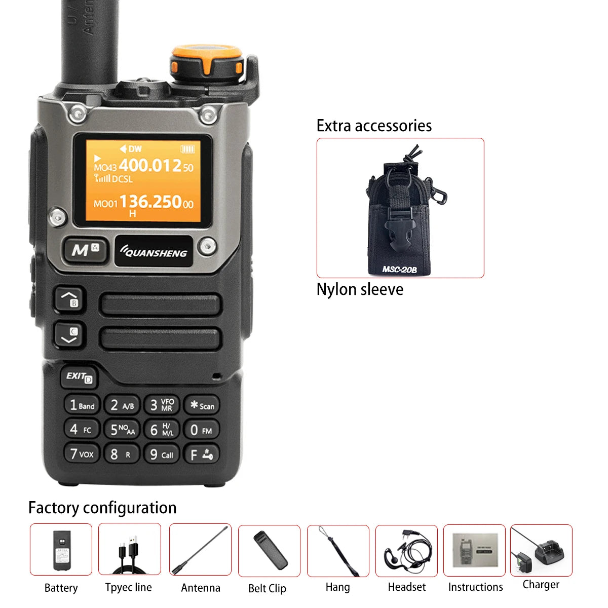 Quansheng UV-K6 Walkie Talkie