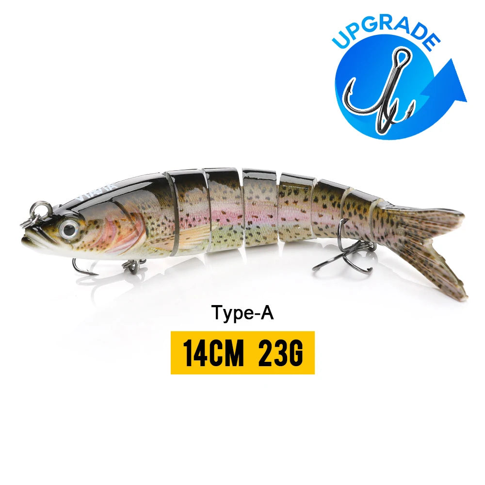VTAVTA Sinking Jointed Crankbait 8-Segment Swimbait